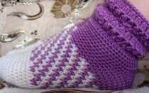 7 вариантов детских носочков крючком с описанием, схемами и мк