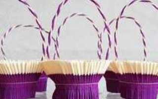 Корзина из гофрированной бумаги