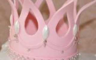 Корона из мастики с шаблоном: мастер класс с фото-подборкой