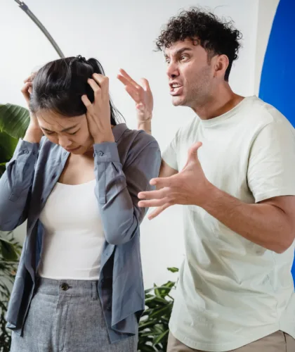 пара ссорится